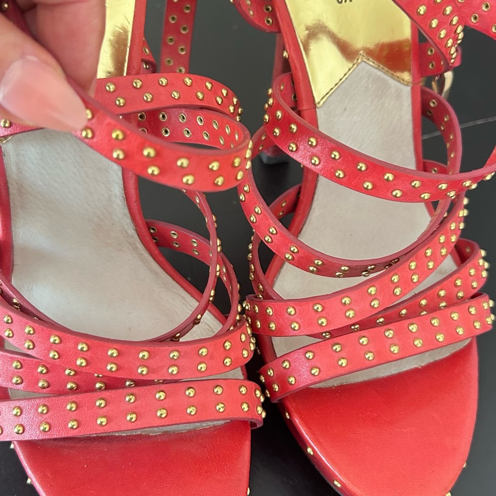 Michael Kors Red Studded Heels